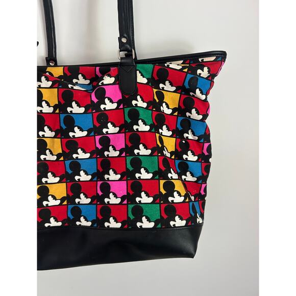 Vintage Mickey & Co Larg Tote Bag Mickey Mouse Heads Disney Honey Fashions - Picture 4 of 13